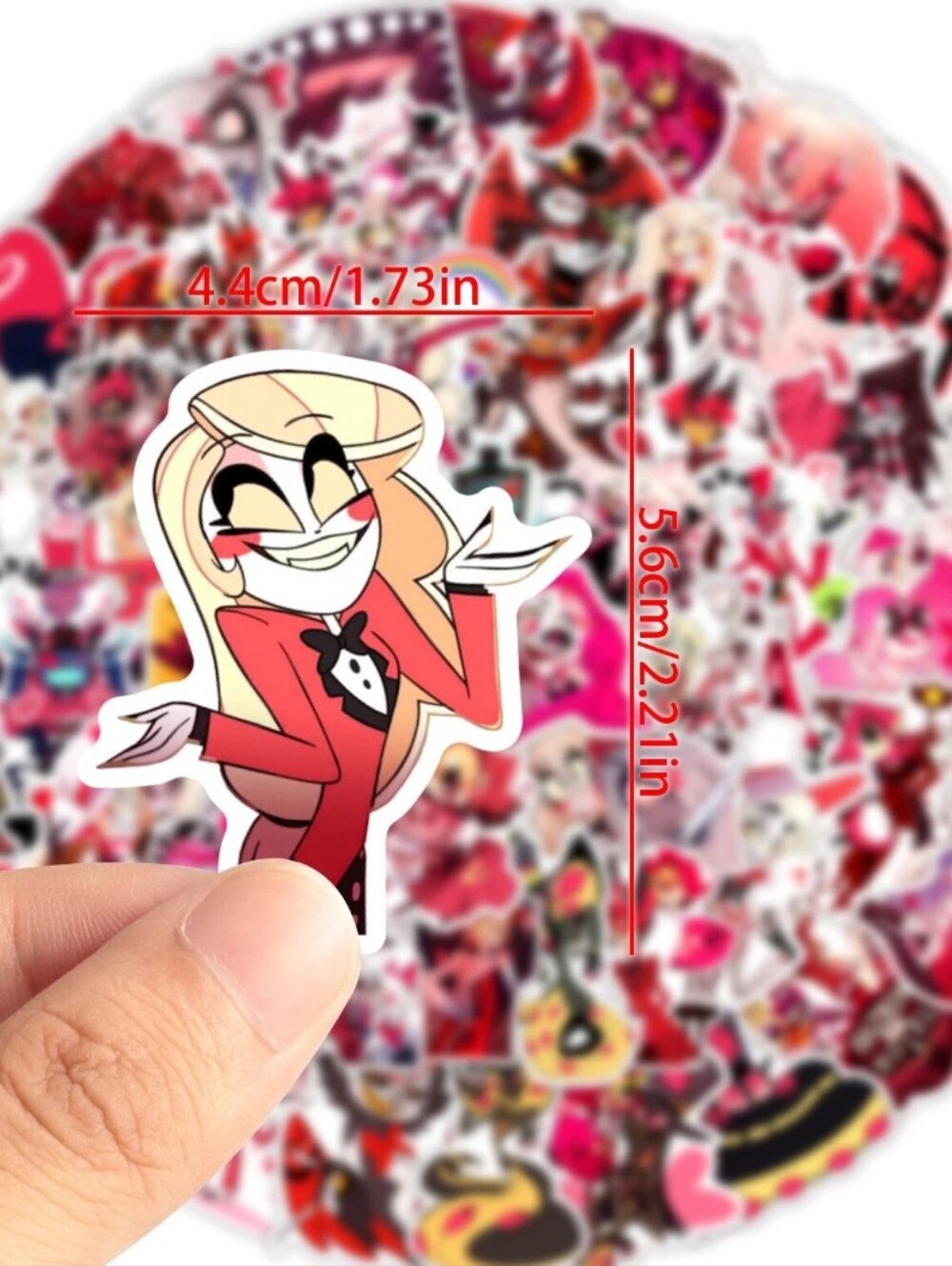 5 hazbin hotel stickers